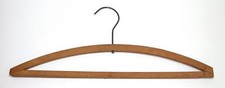  1 Vintage Wooden Clothing Closet Hanger  Natural  Standard Adult
