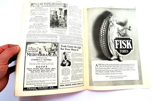 Antique 1922 LIFE Magazine from August 3rd '22 Mag in Very Good Condition - Picture 7 of 11
