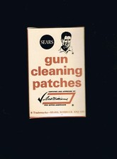 SUPER RARE Ted Williams GUN Cleaning patches w/box Boston Red Sox baseball HOFer