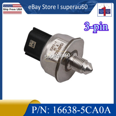 #ad 16638 5CA0A Fuel Injection Pressure Sensor For Nissan Altima Sentra 2.0L L4 Gas $12.98