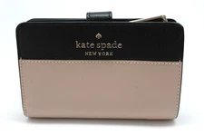 Kate Spade New York Staci Medium Compact Bifold Wallet in Warm Beige