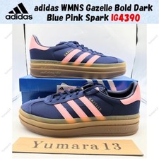 adidas WMNS Gazelle Bold Dark Blue Pink Spark IG4390 Women's Size