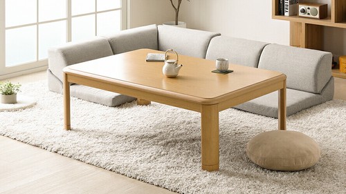 Kotatsu Set Table 120×80cm Futon 205×245cm IKEHIKO 3 Colors with 100V heater - Picture 29 of 29