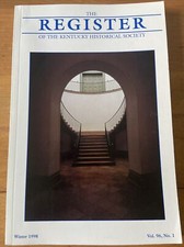 The Register Of The Kentucky Historical Society Winter 1998 VTG Vol. 96 No. 1