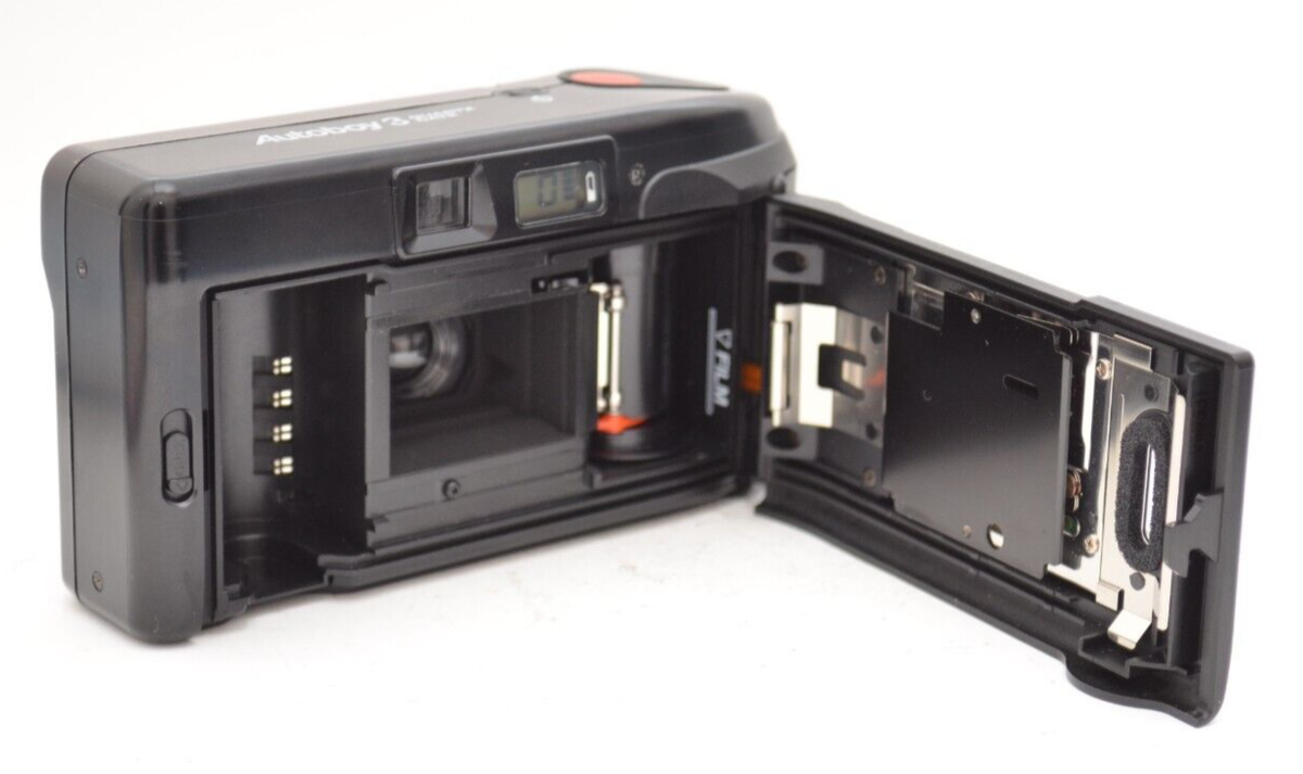 Canon フィルムカメラ Autoboy Luna 35 PANORAMA Canon Autoboy Luna 35mm film camera w/ case + remote (serial