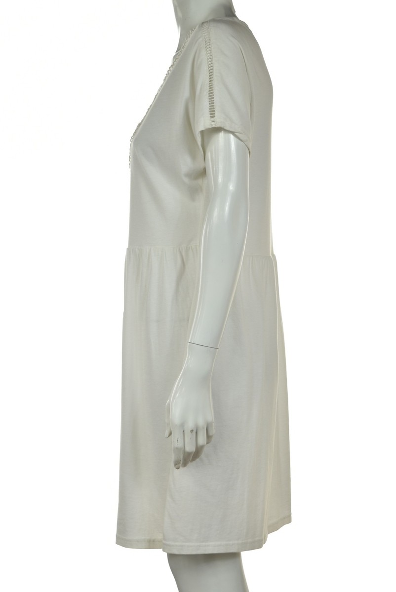 Jack Wills Womens Dress Size 8 White Solid Sheath Knee Length Short Sleeve  | eBay