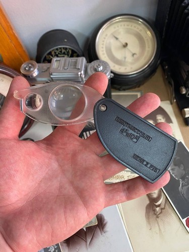 Vintage Pocket Magnifier Plastic 4x and 10x USSR 70s'
