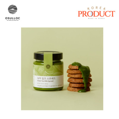 OSULLOC Green Tea Milk Spread 200g   Korean Matcha Cream Jam, Dessert Topping