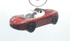 Christmas Ornament for 2008 Tesla Roadster Convertible Red
