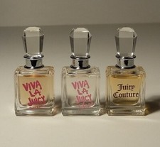 3 JUICY COUTURE PERFUME MINIS .17oz/5mL EACH VIVA  VIVA GLACE  JUICY NEW