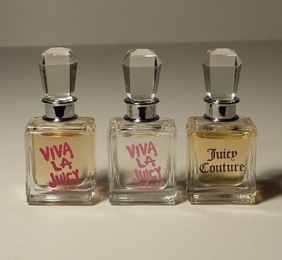 3 JUICY COUTURE PERFUME MINIS .17oz/5mL EACH *VIVA* *VIVA GLACE* *JUICY* NEW