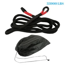 LABLT Tow Recovery Rope 33900 LBS Kinetic Energy 1" × 20' Heavy Duty W/Bag