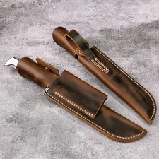 Horizontal Leather Sheath for Buck 120 Knife, buck 120 leather sheath