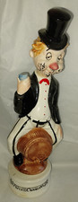 bouteille musicale  personnage en porcelaine musique
