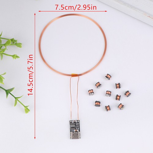 5V Wireless Power Charging Module Wireless LED Coil Inductive Coil Transmitter - Zdjęcie 3 z 11