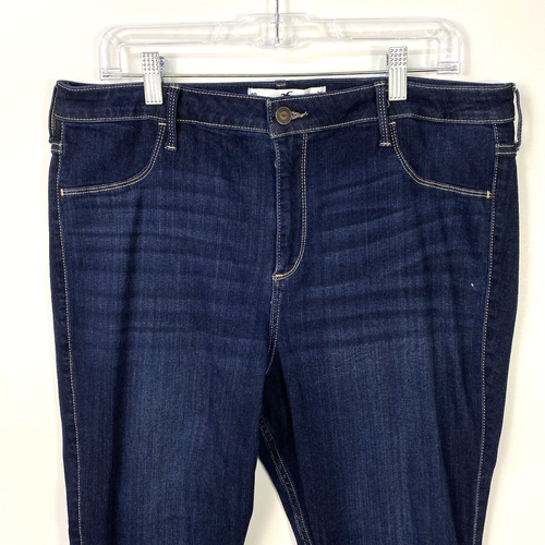 Hollister Womens Denim Jeans Size 19R Blue Curvy High Rise Advanced Stretch - Picture 3 of 9