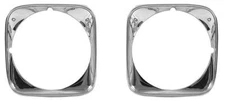 1971 Chevrolet Chevelle, El Camino Headlamp Bezels Chrome New Dii