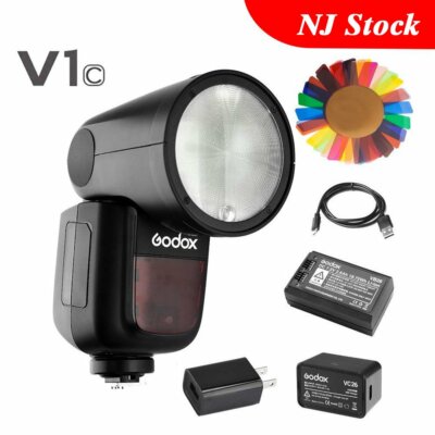 Godox V1-C Camera Flash Speedlite TTL 2.4G HSS For Canon 5D 6D 70D 80D 550D 600D
