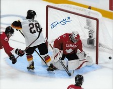 Signed Team Canada Dylan Garand World Juniors New York Rangers 8x10 Photo #2