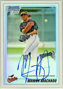 MANNY-MACHADO-2010-Bowman-Chrome-REFRACTOR-Rookie-Card-RC-Auto-Autograph-083-500