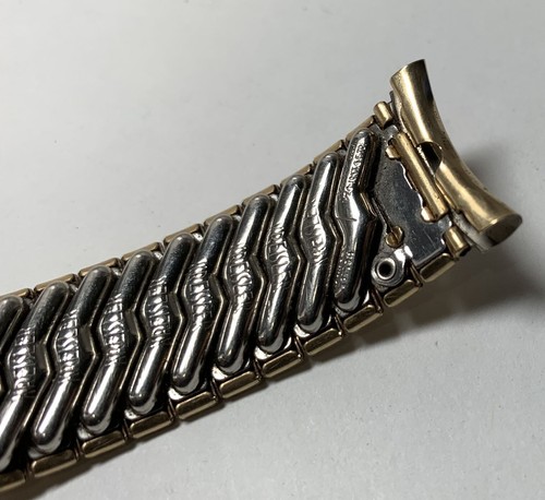 UNGEWÖHNLICHES & HERVORRAGENDES 50er Jahre Kreisler 19mm geschwungene Enden SCHALEN Design 10K YGF Armband! - Bild 11 von 17