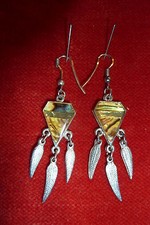 Vintage - Ohrringe - Indianer Schmuck - Modeschmuck - Perlmut - unikate -
