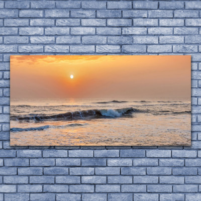 Acrylglasbilder Wandbilder Druck 140x70 Meer Landschaft