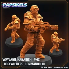 Wayland Hanabishi PMC Dogcatcher Commando 10 Papsikels Miniature AvP Aliens