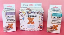 New XYRON Create A Sticker Model 150 STICKER MAKER with 2 REPLACEMENT CARTRIDGES