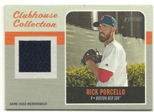 2019 Topps Heritage Clubhouse Collection Relic RICK PORCELLO Red Sox Jersey Blk