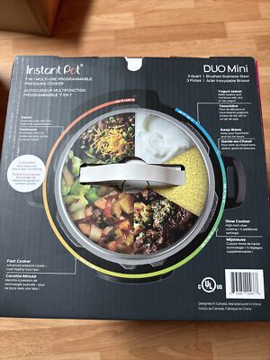 Instant Pot DUO mini 3-Quart 7-in-1 Multi-Use Programmable