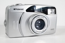 Vintage Polaroid PZ2001 Power Zoom 35mm Film Camera 35-70mm Lens - Silver WORKS