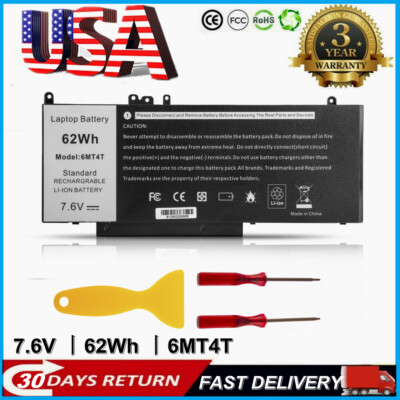 Battery 6MT4T For Dell Latitude E5470 E5570 Precision 3510 79VRK 7V69Y 62Wh
