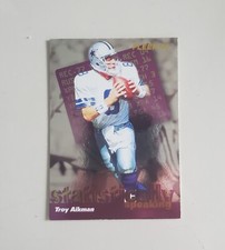 1996 Fleer football #1 of 20 TROY AIKMAN - Statistically Speaking