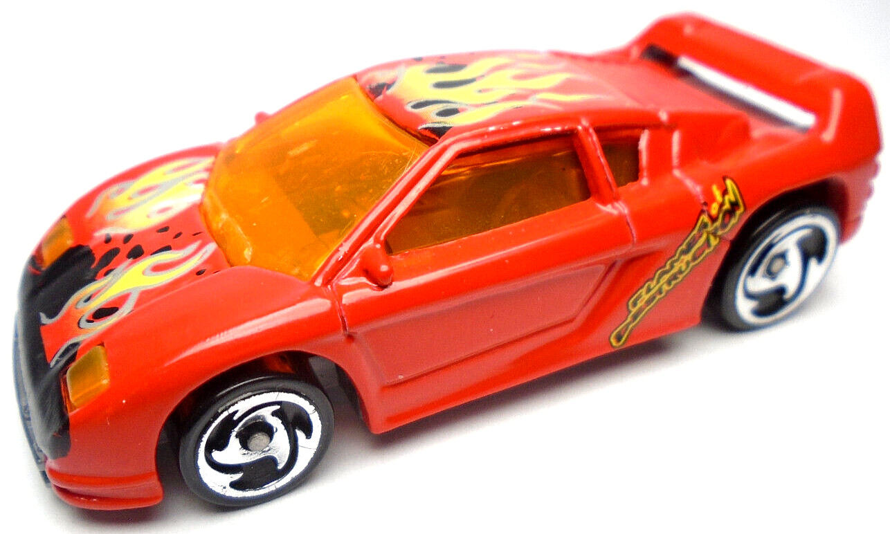 2000 HOT WHEELS ZENDER FACT 4 FLAMES OF DESTRUCTION RED 1:64 DIECAST 2 3/4" CAR