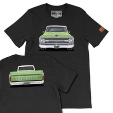 1969 Green CHEVY C10 Classic Pickup Truck Men's T-shirts