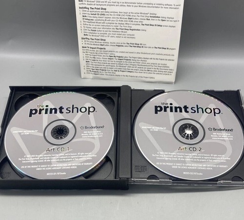 The Printshop Deluxe Version 20 Design Software Windows PC 4-Disc Set 98 2000 XP - Picture 4 of 5