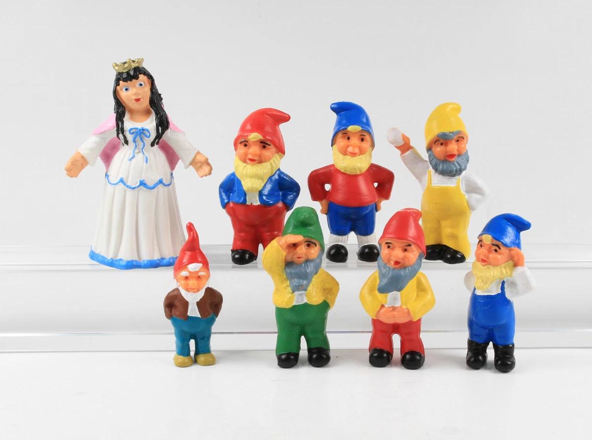 Schneewittchen und die 7 Zwerge === Walt Disney 8 Figuren Fischer
