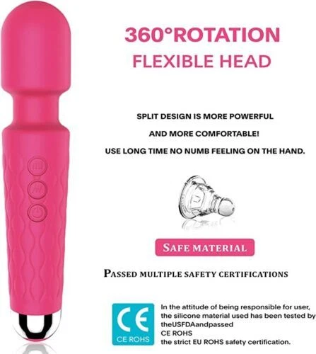 Handheld Massager 20 Speed Wand Vibrating Massage Magic Full Body Therapy Motor Handheld Massager 20 Speed Wand Vibrating Massage Magic Full Body Therapy Motor