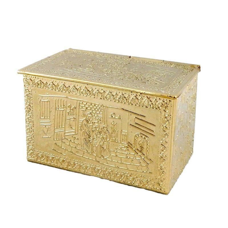 Melody Jane Dolls House Miniature Fireplace Accessory Brass Log Box Holder 1:12