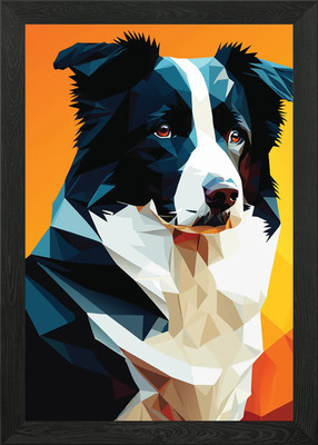 Mein Hund Border Collie Gerahmtes Wandbild Poster Leinwanddruck Bild