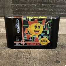 PAC MAN SEGA GENESIS GAME CARTRIDGE ONLY TENGEN UNTESTED Ms Pacman