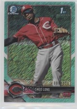 2018 Bowman Chrome Prospects Aqua Shimmer Refractor 96/125 Shed Long #BCP78 r1i