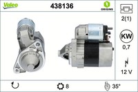 Anlasser Starter Valeo Origins - NEW O.E. Technologie 438136 FüR Micra Nissan 3