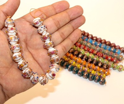 10 Strands Wedding Cake Beads 12mm White, Duty Paid Door Delivery.