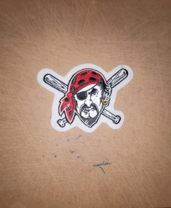 Game Issue 1997-Present Pittsburgh Pirates Pirate & Crossed Bats Sleeve Patch. 
