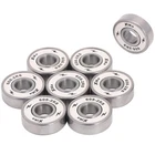 XiKe 8 Pack, White 608-2RS Skate Bearings, smooth rotation FAST/FREE DISPATCH!!