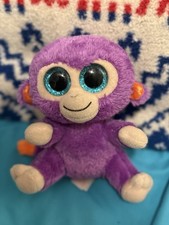Ty The Beanie Boo's Collection Grapes The Purple Monkey 6"