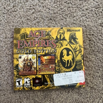 Age of Empires +Rise of Rome Expansion Gold Edition BRAND NEW RARE SEALED Vtg