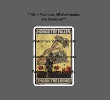 Honor The Fallen Sticker Waterproof Decal Military USA America Freedom Gift NEW